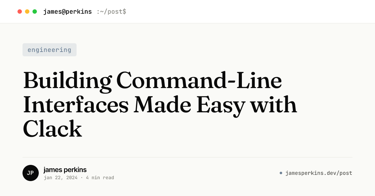 Building Command-Line Interfaces Made Easy with Clack — James Perkins